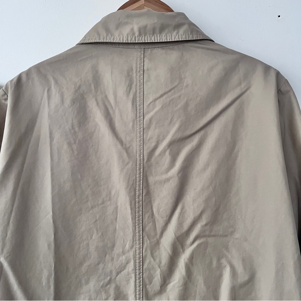 GAP Minimalist Y2K Normcore Classic Beige Trench Coat Women’s Size XL - Picture 12 of 14